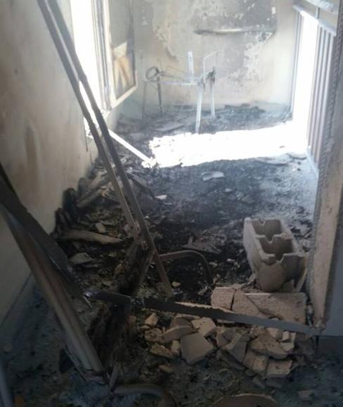 Sale ardiendo el centro Guadalinfo de Los Villares