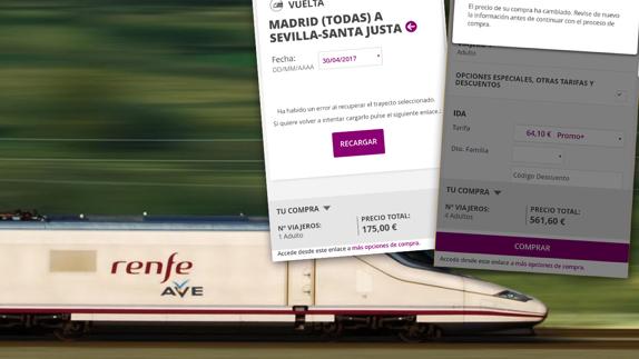 La web de Renfe colapsa y FACUA denuncia que el precio de los billetes «se multiplica por 7»