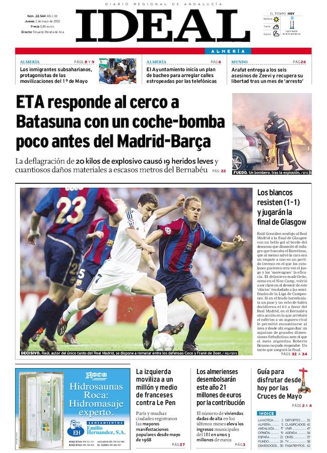 Coche-bomba antes del Madrid-Barça