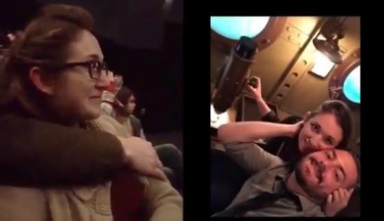 Una original petición de mano en forma de trailer de cine