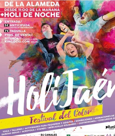 El Auditorio de la Alameda acoge este sábado la tercera edición del festival del color Holi Jaén
