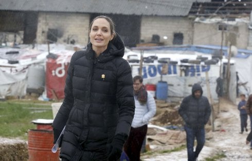La reaparición sonriente de Angelina