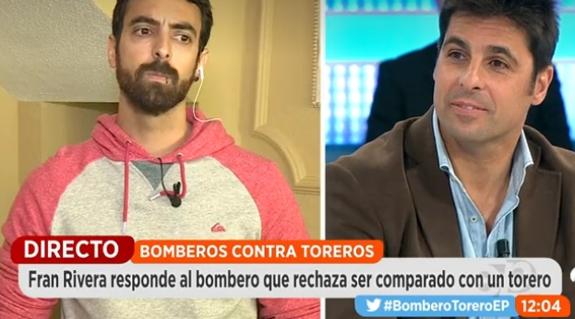 Las duras palabras de un bombero a Fran Rivera: "Nuestro trabajo es ayudar, no torturar"