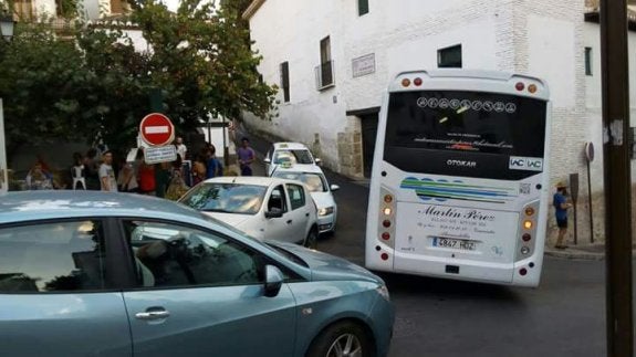 El Sacromonte: un atasco constante