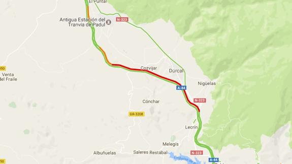 Se repite el atasco de 20 kilómetros para regresar a Granada desde la Costa