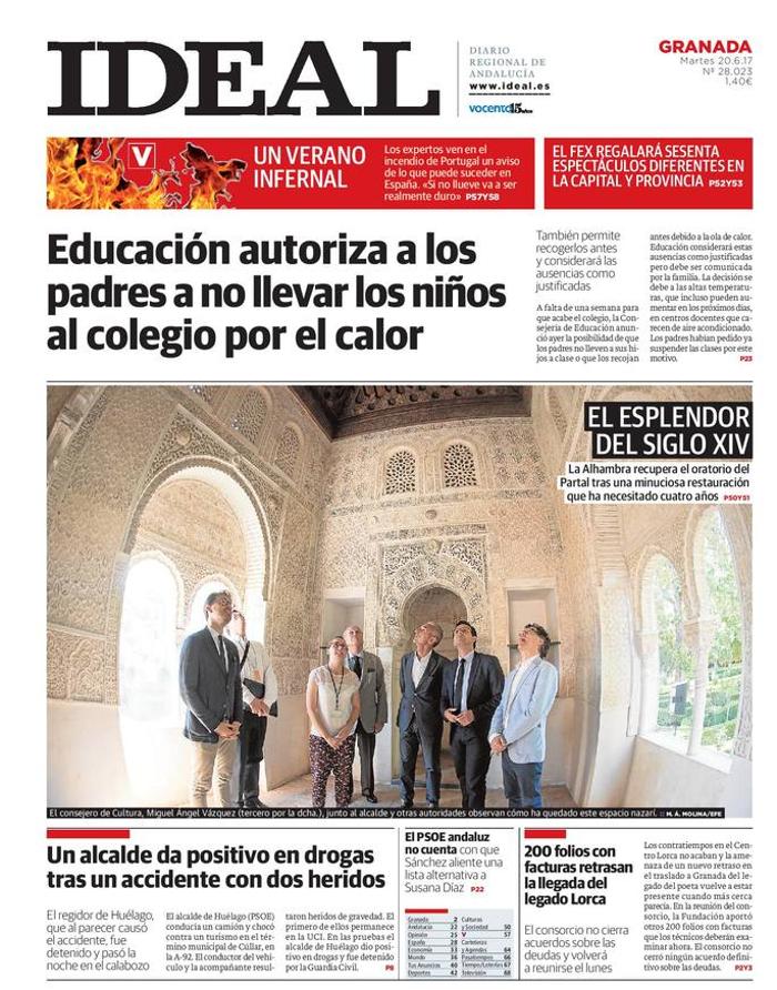 Hoy, 20 de junio, en la edición impresa de IDEAL